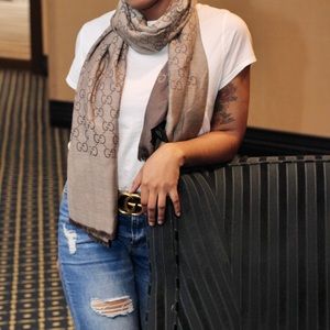 Gucci GG logo scarf